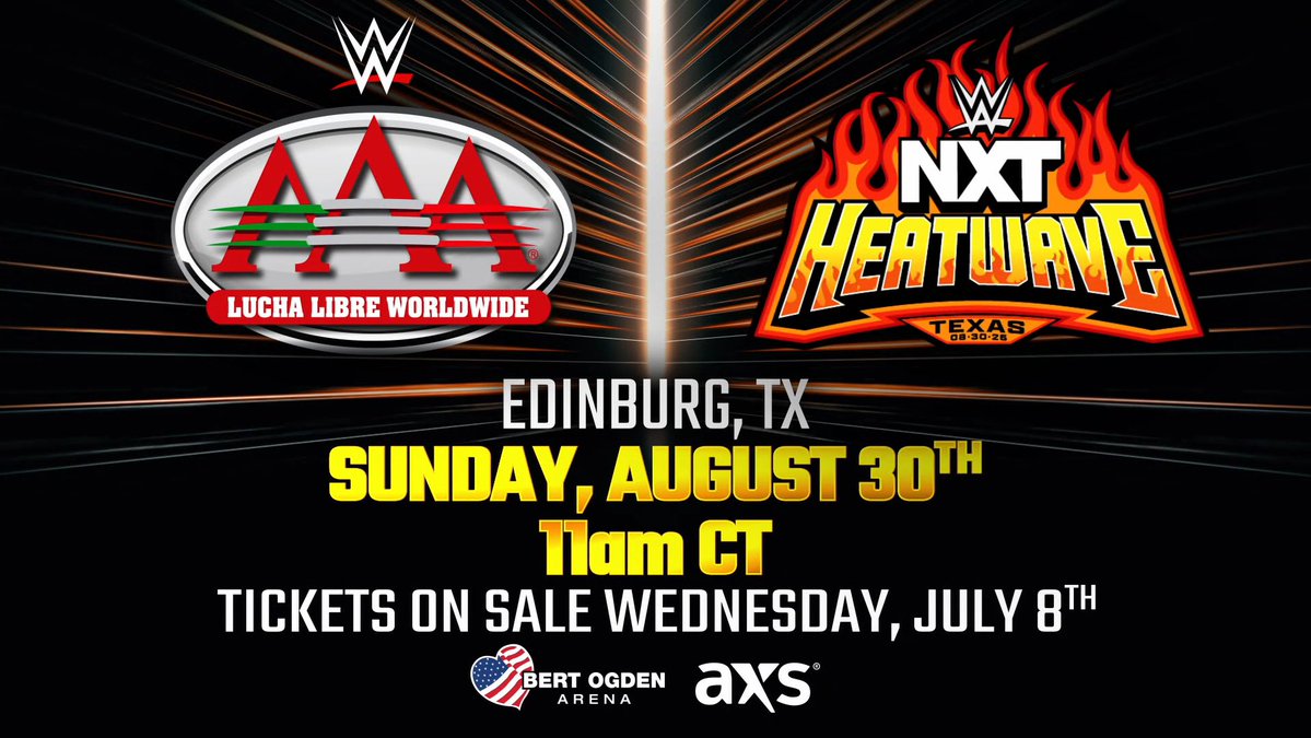NXT Heatwave PLE, AAA Event Set For August 30th In Edinburg, Texas