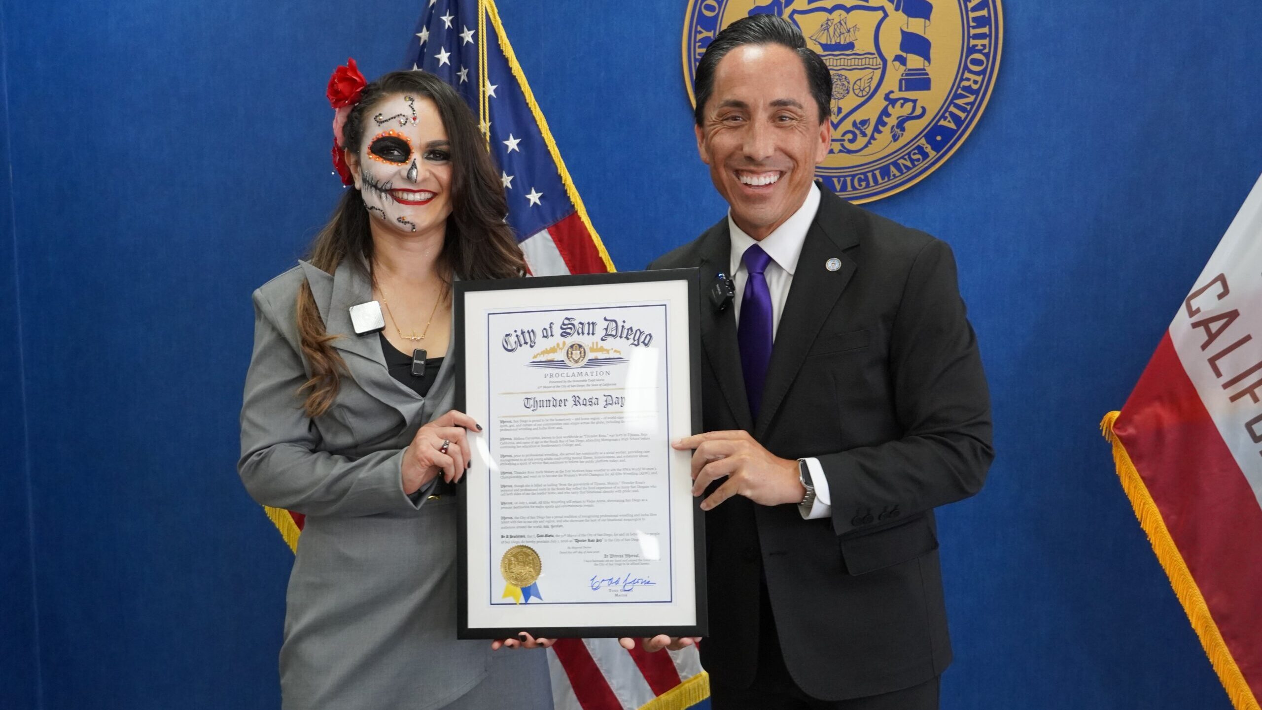 thunder rosa, todd gloria