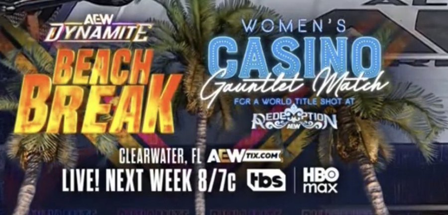 Women’s Casino Gauntlet, Chris Jericho vs. Tommaso Ciampa, More Set For AEW Dynamite Beach Break