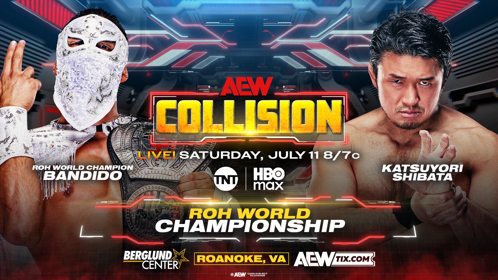 AEW Collision Results (7/11/2026): Bandido vs. Katsuyori Shibata, Hangman Page Returns, Hikaru Shida Defends TBS Title, More