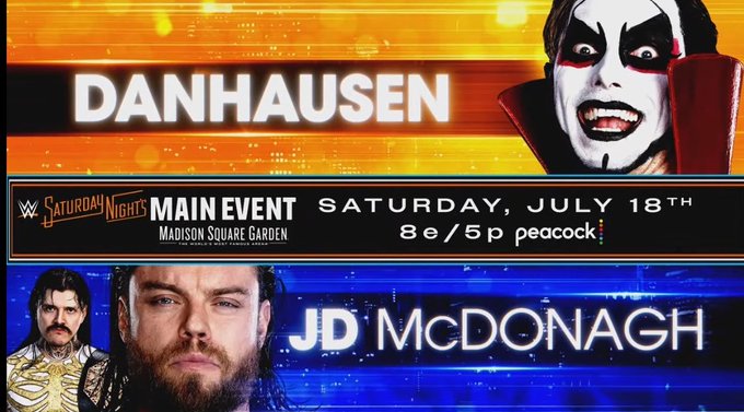 Danhausen Vs. JD McDonagh, Brie Bella/Paige Vs. Fatal Influence Women’s Tag Team Titles Match Set For Saturday Night’s Main Event