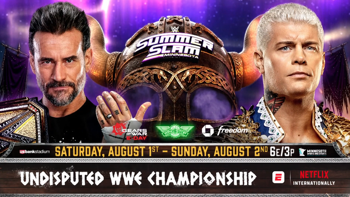 CM Punk Will Defend Undisputed WWE Championship Against Cody Rhodes At WWE SummerSlam