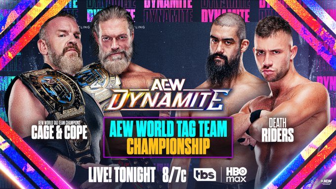 AEW Tag Team Title Bout Added To 7/15 AEW Dynamite