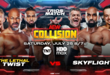 The Lethal Twist (Jay Lethal, Blake Christian and Lee Johnson) vs. SkyFlight (Scorpio Sky, Matt Sydal and Dante Martin).