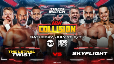 The Lethal Twist (Jay Lethal, Blake Christian and Lee Johnson) vs. SkyFlight (Scorpio Sky, Matt Sydal and Dante Martin).