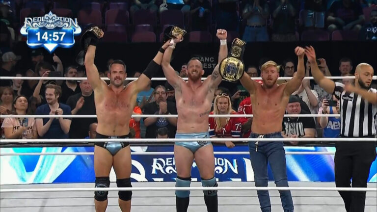 The Conglomeration Retains AEW Trios Titles At AEW Redemption Buy In