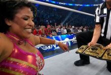 Willow Nightingale vs Mercedes Mone All In graphic