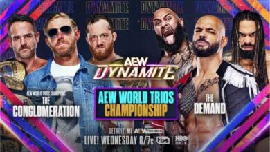 conglomeration, orange cassidy, kyle o'reilly, roderick strong, demand, ricochet, toa liona, bishop kaun