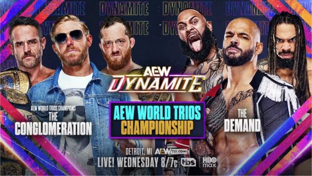 AEW World Trios Title Bout, Interview With Young Bucks, Adam Copeland & Christian Cage Set For 7/29 Dynamite