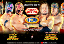 CMLL Martes de Arena Mexico Results (7/28/2026)