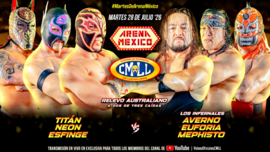 CMLL Martes de Arena Mexico Results (7/28/2026)
