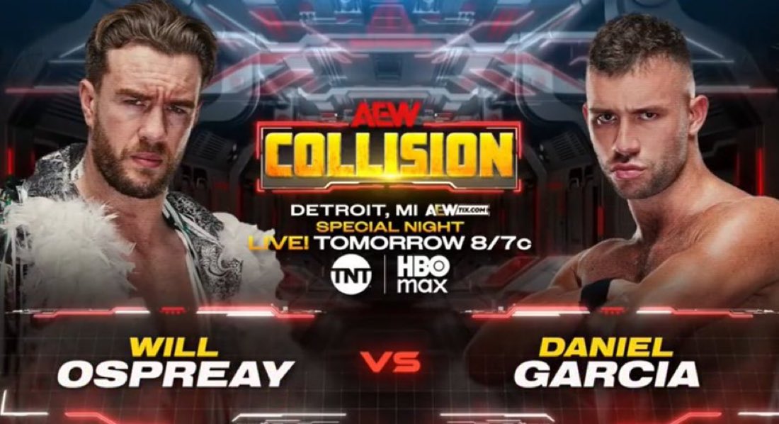 Will Ospreay vs. Daniel Garcia, Bang Bang Gang Trios Bout, More Set For 7/30 AEW Collision