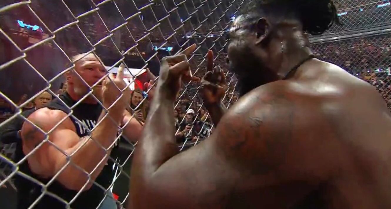 Netflix Removes Brock Lesnar/Oba Femi Middle Finger Exchange From WWE Raw Replay