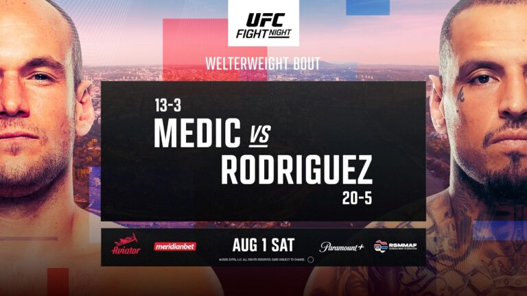UFC Fight Night: Medic vs. Rodriguez Results