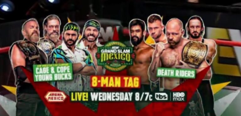 Young Bucks, Cage, And Cope To Team At AEW Grand Slam Mexico, More Matches Added
