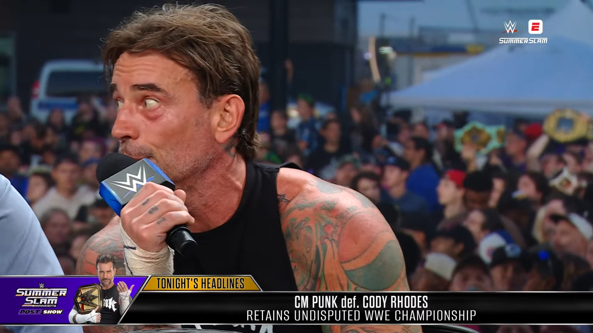 CM Punk: I Had Feelings About Not Being The Main Event, But I’m Not A Guy Who Has It In My Contract That I Have To End The Show