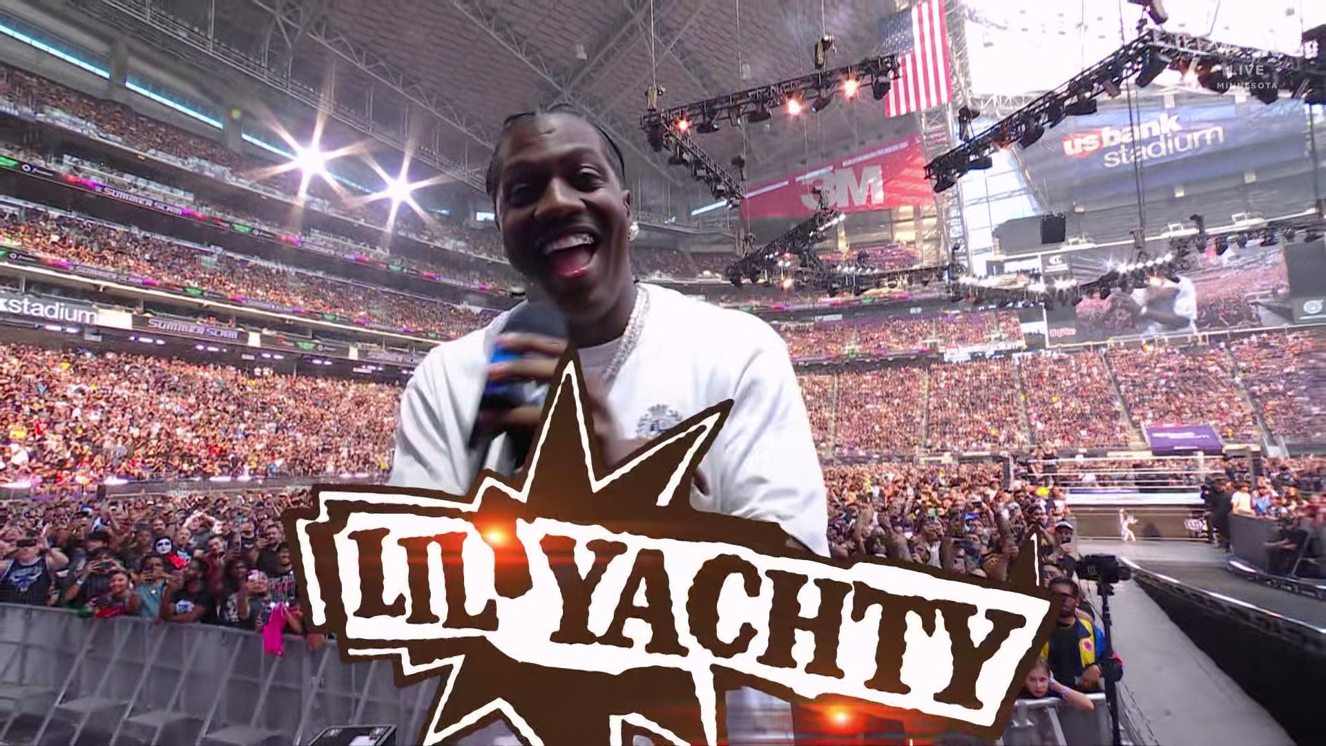 Lil Yachty Comes Out To ‘Minnesota’ At WWE SummerSlam In Minnesota
