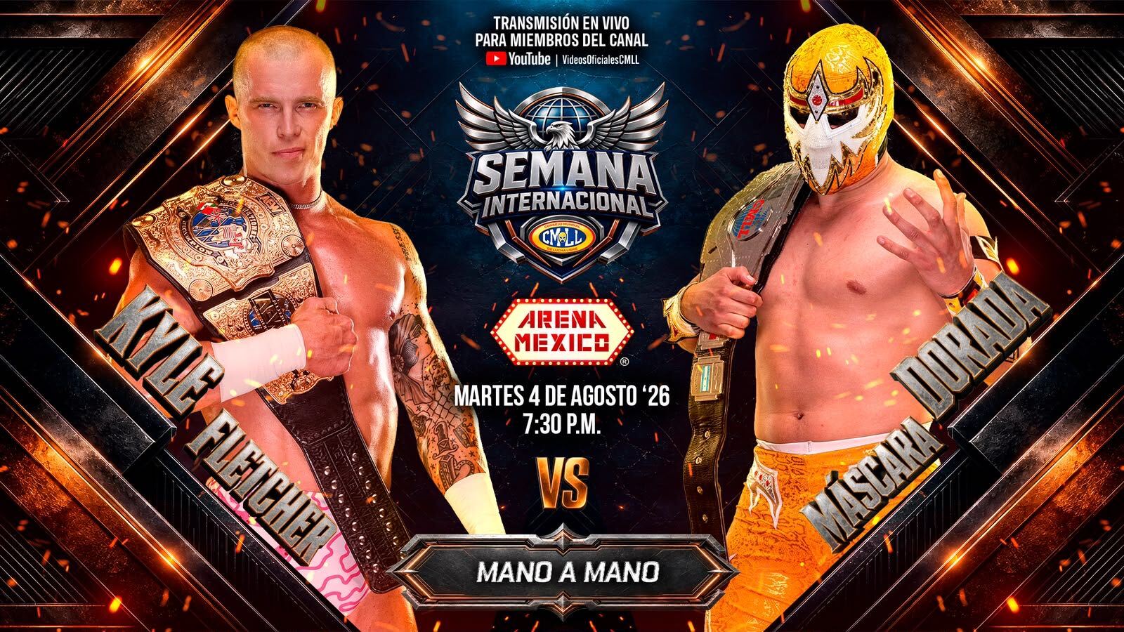 AEW x CMLL Semana Internacional Preview (8/4/2026): Kyle Fletcher vs. Máscara Dorada, Bandido, Soberano Jr., Maya World, More