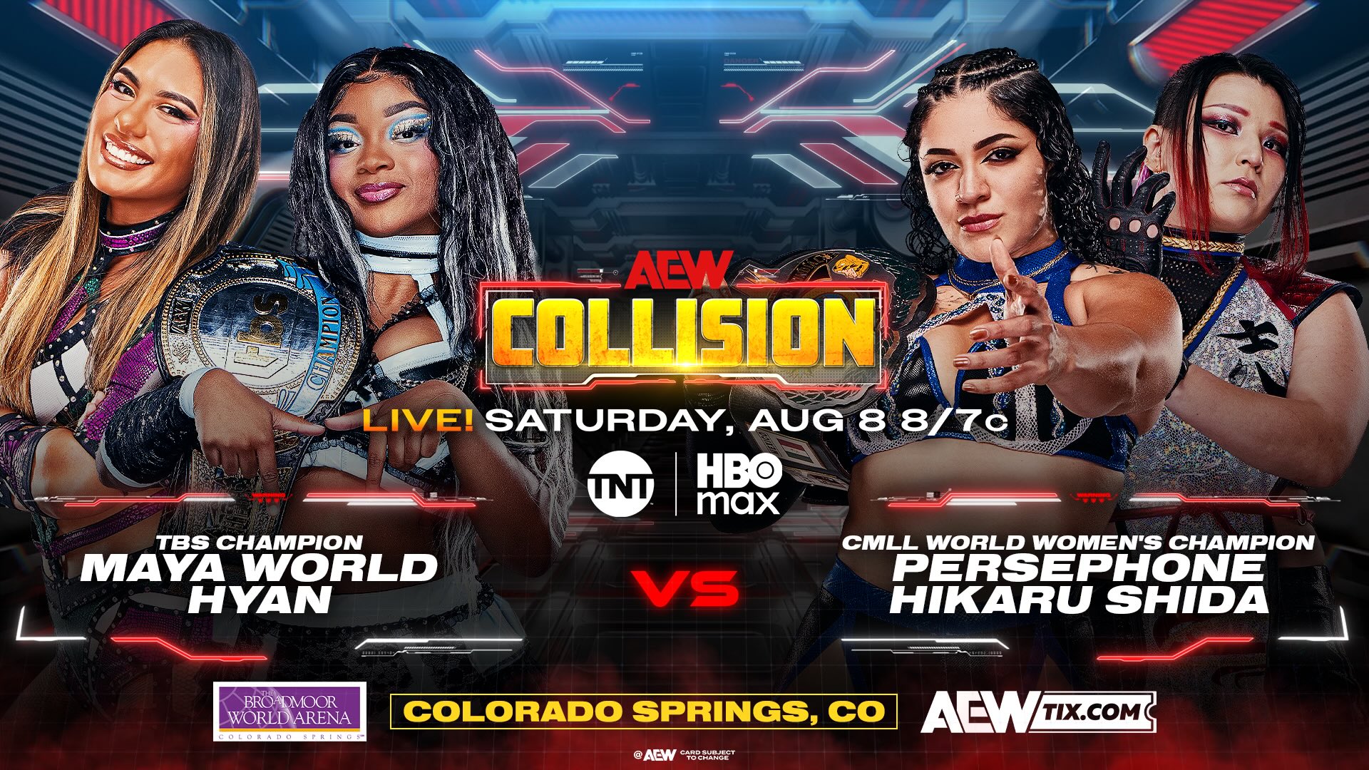 Maya World & Hyan vs. Persephone & Hikaru Shida Added To 8/8 AEW Collision