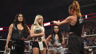 Raquel Rodriguez, Liv Morgan, Roxanne Perez, Becky Lynch