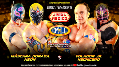 CMLL Martes de Arena Mexico Results (8/11/2026)