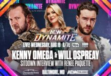 Kenny Omega, Will Ospreay, Renee Paquette