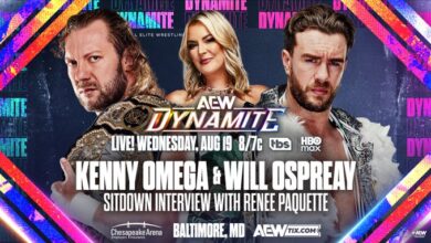Kenny Omega, Will Ospreay, Renee Paquette