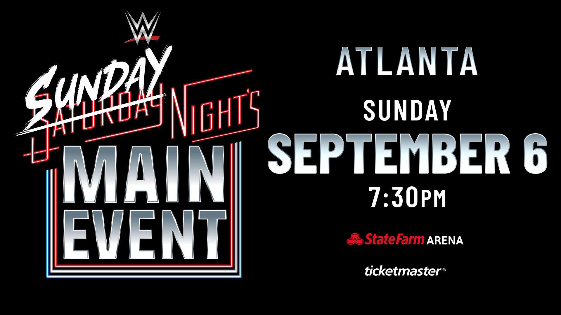 WWE heads to Atlanta for Sunday Night's Main Event