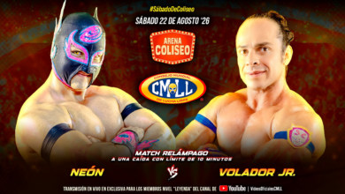 CMLL Sábado De Coliseo Results (8/22/2026)