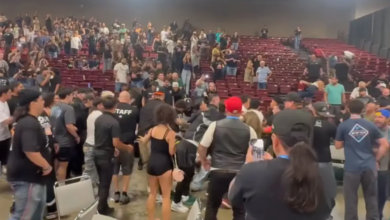 California MMA Event Brawl, 15 People Arrested, Visalia Convention Center,