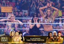 Charlotte Flair, Alexa Bliss and Tatum Paxley vs Jade Cargill and the Baddies at Sunday Night's Main Event