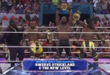 Swerve Strickland, New Level (Austin Creed and Kofi) at AEW All In