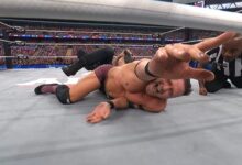 Jon Moxley taps out Nigel McGuinness at AEW All In