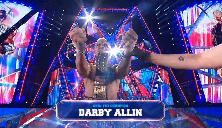 Darby Allin Wins AEW TNT Title With Help From Sting And Steven Borden At AEW All In