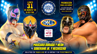 CMLL Lunes Clásico Results (8/31/2026)