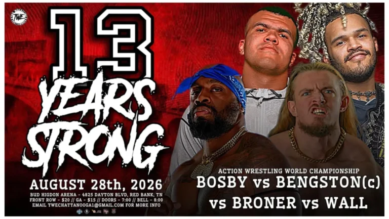 TWE Chattanooga 13 Years Strong Night One Results (8/28)
