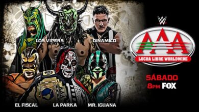 La Parka, El Fiscal and Mr. Iguana vs. Los Vipers (Histeria & Taurus) and Dinamico AAA On Fox