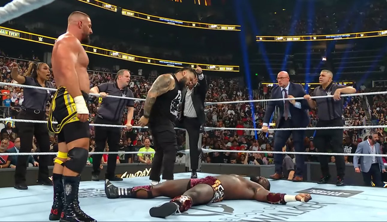 Bronson Reed Returns At WWE Sunday Night’s Main Event, Hits Four Tsunamis On Oba Femi