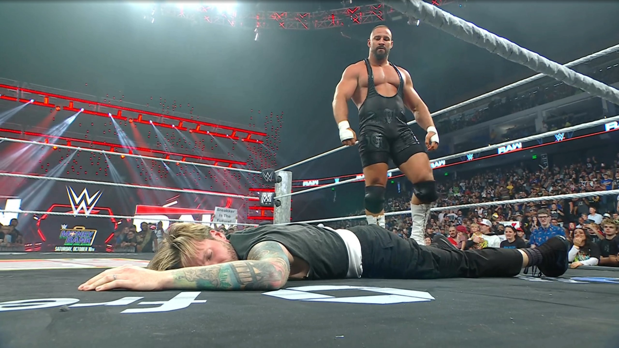 Bron Breakker Spears Matt Mathews On WWE Raw