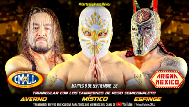 CMLL Martes de Arena México Results (9/8/2026)