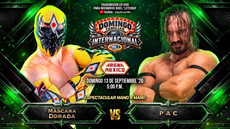 PAC vs. Mascara Dorada Added To 9/13 CMLL Event