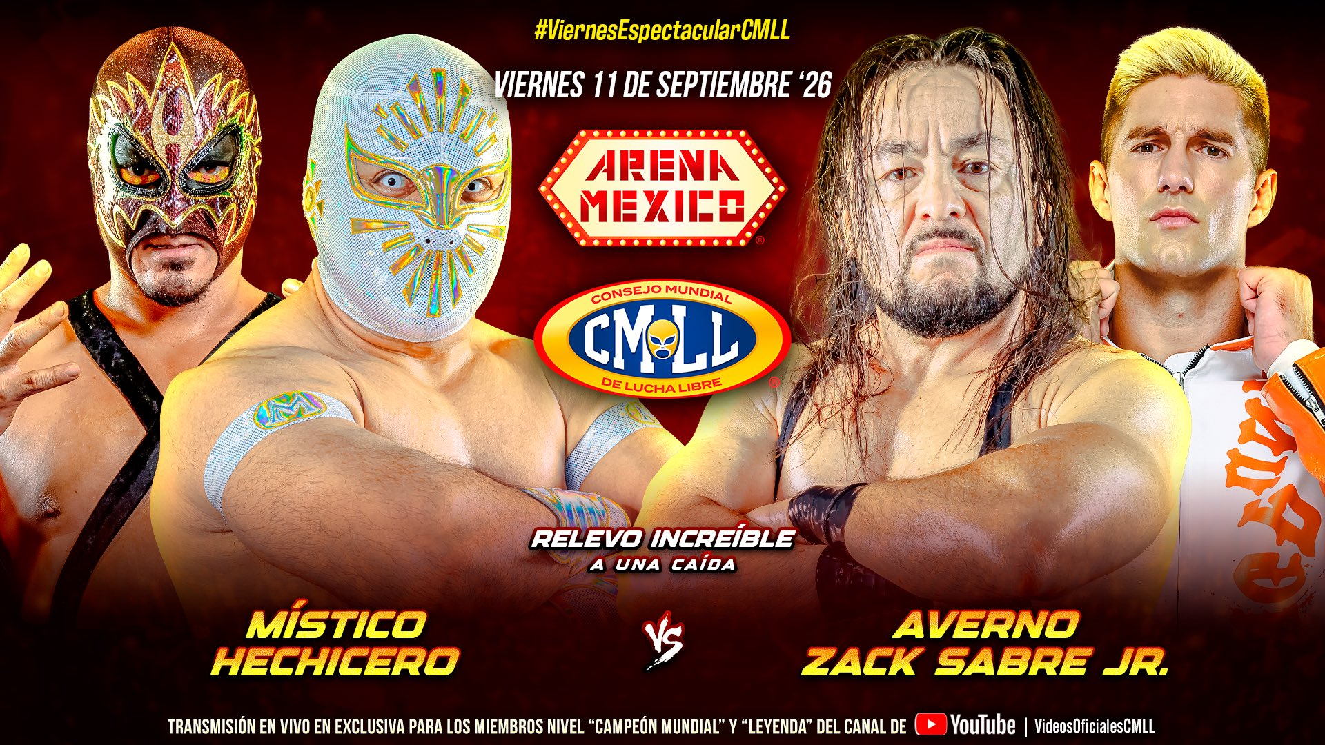 CMLL Viernes Espectacular Results (9/12/2026)