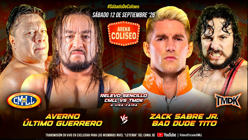 CMLL Sábado De Coliseo Results (9/12/2026)