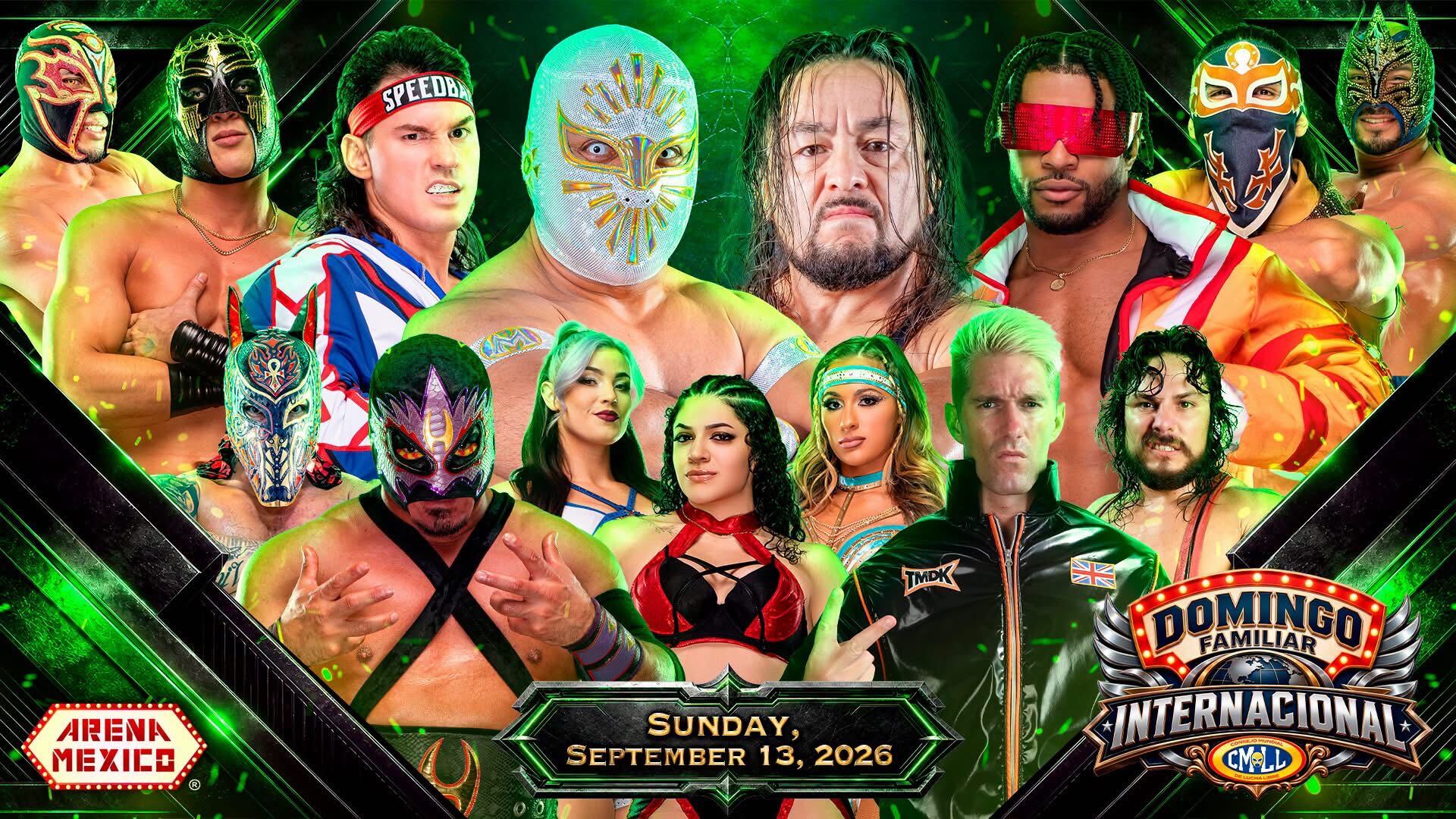 CMLL Domingo Familiar Internacional Results (9/13/2026): Místico & Mike Bailey vs. Kevin Knight & Averno Headlines, More