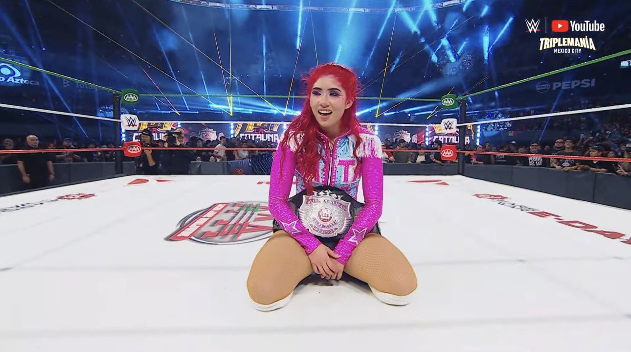 La Catalina Ends Flammer’s Reign to Win AAA Reina de Reinas Championship at Triplemanía 34