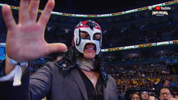 Octagon Jr. In Attendance At Night 2 Of AAA Triplemania 34