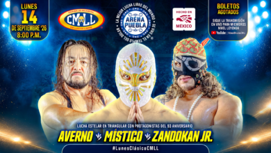 CMLL Lunes Clásico Results (9/14/2026)