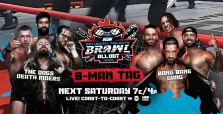Bang Bang Gang Vs. Death Riders And The Dogs 8-Man Tailgate Brawl Set For AEW Tailgate Brawl
