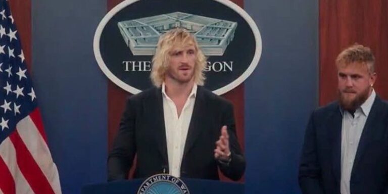 Logan Paul Gives A Speech To United States Military At The Pentagon