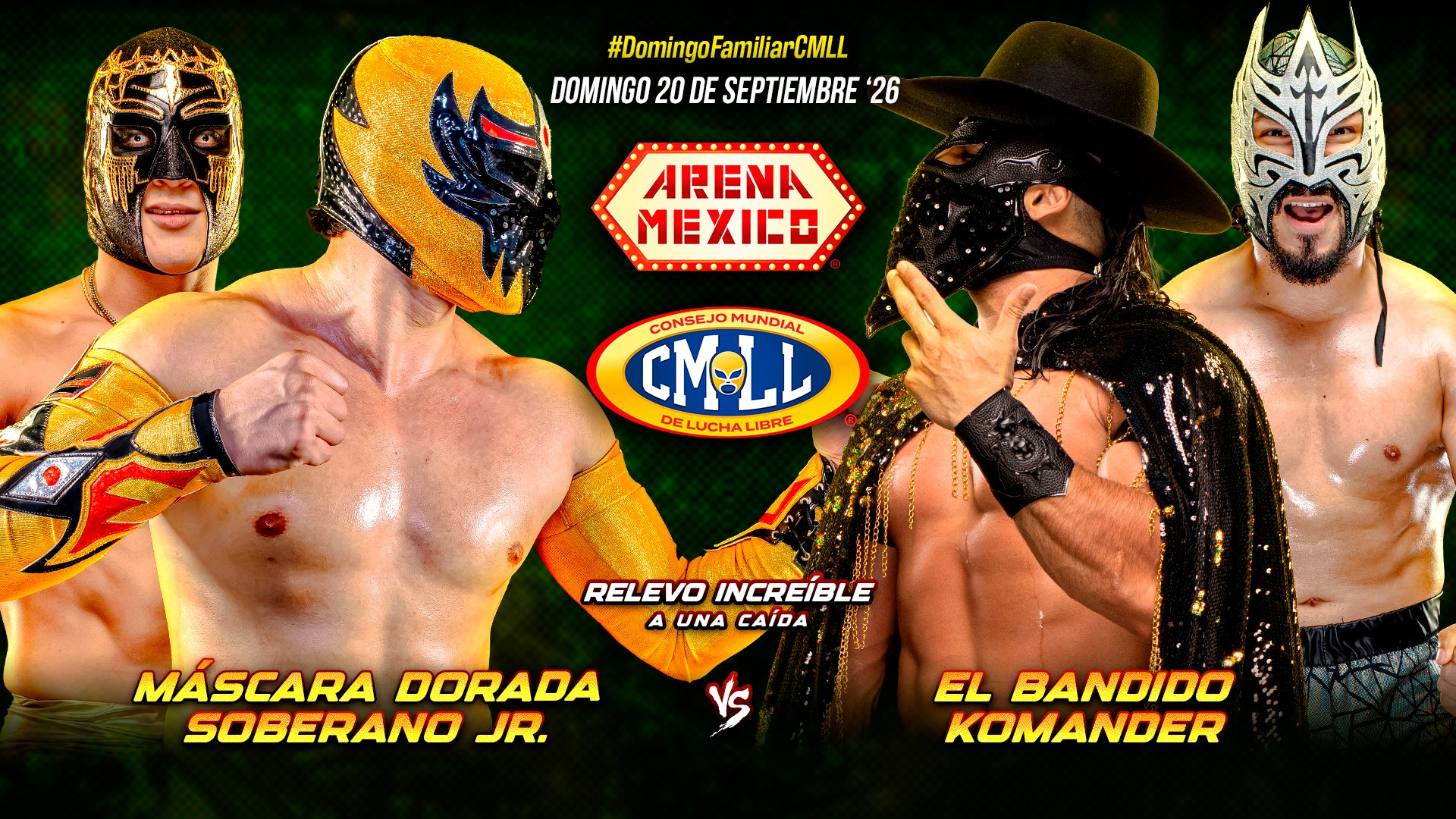 CMLL Domingo Familiar Results (9/20/2026)